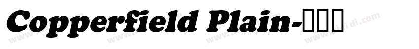 Copperfield Plain字体转换